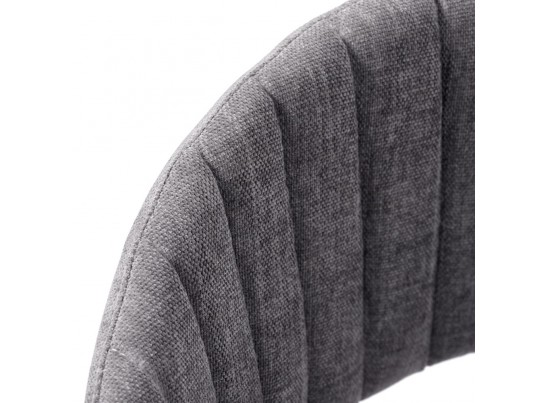 Комплект из 2-х стульев Turin серый вельвет с чёрными ножками в Кургане