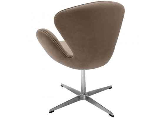 Кресло SWAN CHAIR латте, искусственная замша в Кургане
