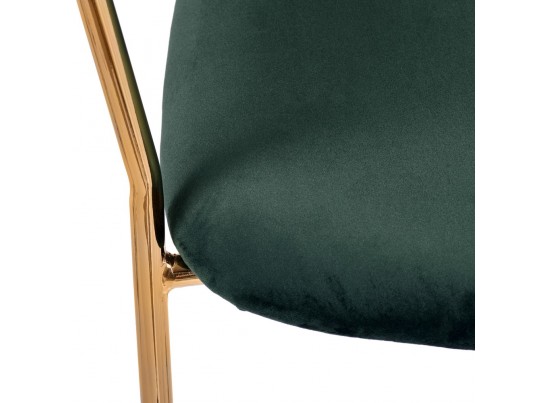 Комплект из 2-х стульев Turin зеленый с золотыми ножками в Кургане