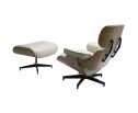 Кресло EAMES LOUNGE CHAIR и оттоманка EAMES LOUNGE CHAIR бежевые в Кургане