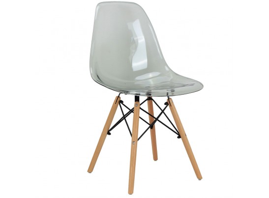 Комплект из 4-х стульев Eames прозрачный серый в Кургане