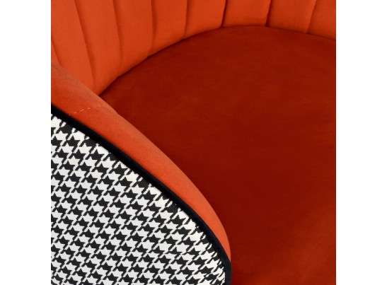 Стул Paola оранжевый с жаккардом в Кургане
