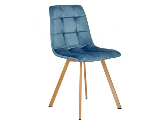 Комплект из 2-х стульев Easy тёмно-бирюзовый с ножками под дерево в Кургане