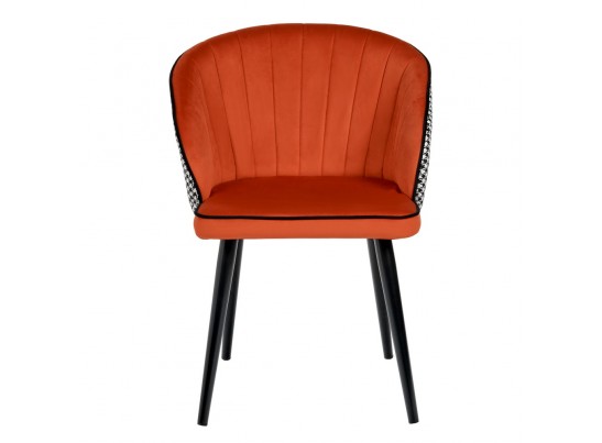 Стул Paola оранжевый с жаккардом в Кургане
