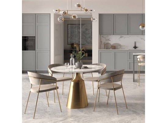 Стул полубарный Turin чёрный с золотыми ножками в Кургане