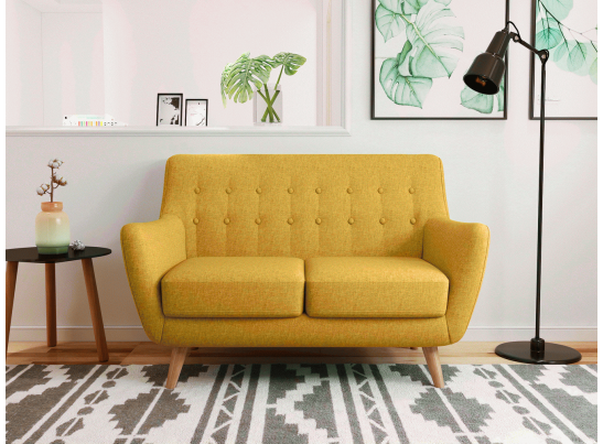 Диван Picasso двухместный горчичный в Кургане