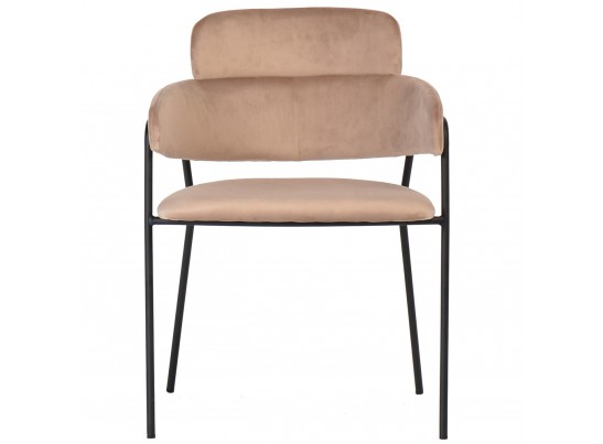 Стул Napoli латте с черными ножками в Кургане