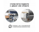 Стол многофункциональный Shuttle 80х58х80-130см, светлое дерево, белый в Кургане