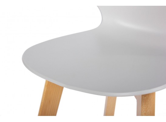 Стул Gracia серый c деревянными ножками в Кургане