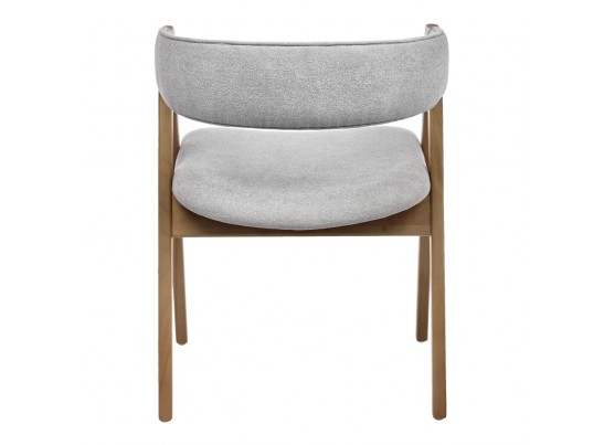 Стул Alan серый букле с ножками цвета орех в Кургане