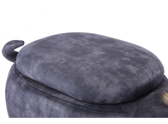 Пуф Мартышка с отсеком для хранения темно-серый в Кургане