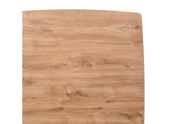 Стол Oslo раскладной 120-160x80x76см, Дуб Навара, белый в Кургане