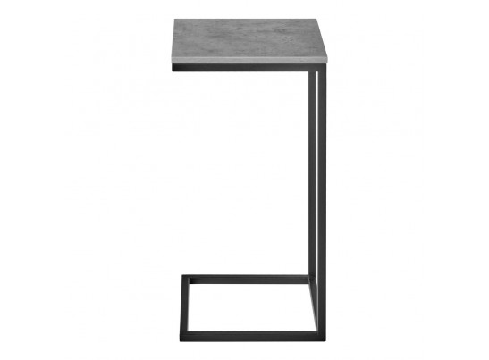 Придиванный столик Loft 35х35 Бетон Чикаго с чёрными ножками в Кургане