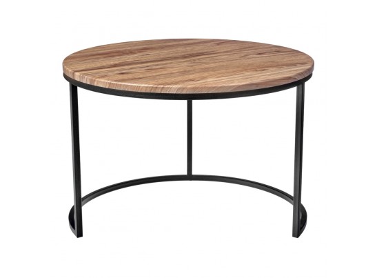 Набор кофейных столиков Tango орех с чёрными ножками, 2шт в Кургане