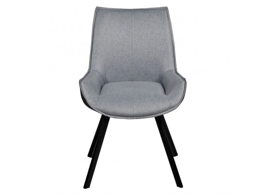 Стул Soft серо-голубой с чёрным, рогожка в Кургане