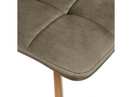 Комплект из 2-х стульев Easy тёмно-коричневый с ножками под дерево в Кургане