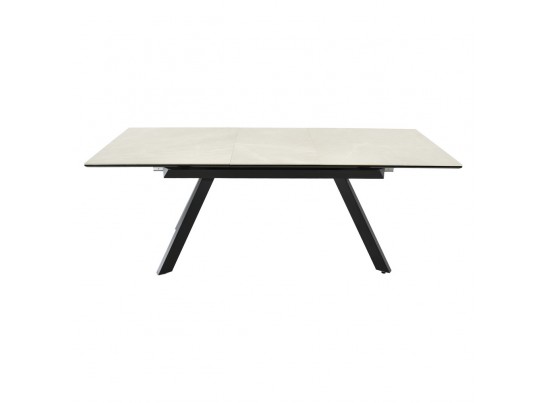 Стол Adam раскладной 140-190x90x75см, керамогранит бежевый, чёрный в Кургане
