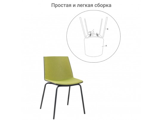 Стул Stark зеленый в Кургане