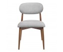 Стул Lucas 3 серый букле с ножками цвета орех в Кургане