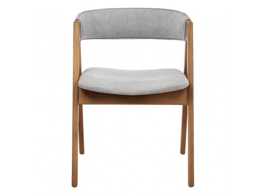 Стул Alan серый букле с ножками цвета орех в Кургане