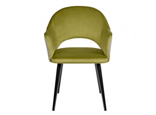 Стул Bruno ярко-зеленый с жаккардом в Кургане