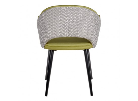 Стул Bruno ярко-зеленый с жаккардом в Кургане