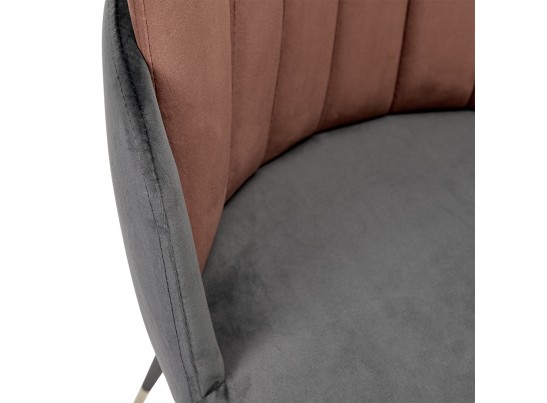 Стул Peki тёмно-серый, терракотовый в Кургане