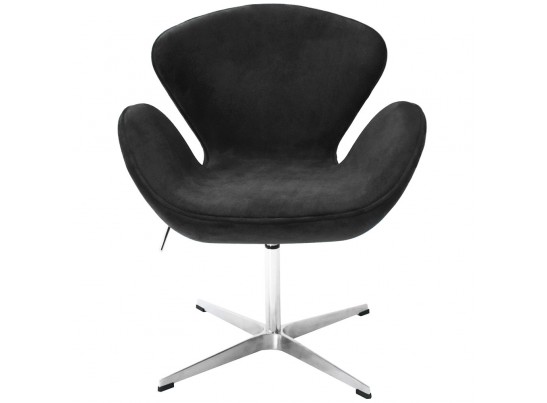 Кресло SWAN CHAIR графит, искусственная замша в Кургане