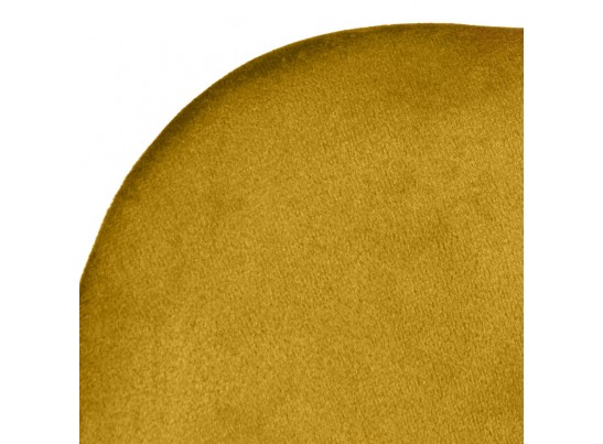 Стул Seven Style горчичный велюр с чёрными ножками в Кургане