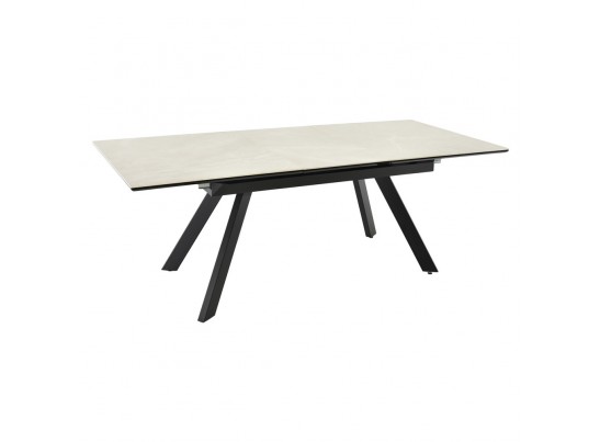 Стол Adam раскладной 140-190x90x75см, керамогранит бежевый, чёрный в Кургане