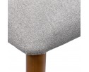 Стул Lucas 3 серый букле с ножками цвета орех в Кургане