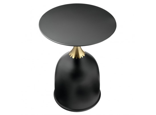 Кофейный столик Stupa диам.40см x 54см, чёрный, металл в Кургане