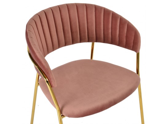 Стул Turin пудровый с золотыми ножками в Кургане