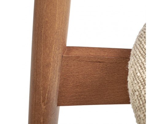 Стул Lucas латте букле с ножками цвета орех в Кургане