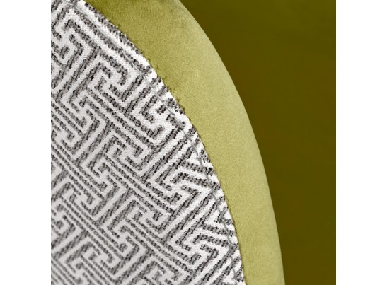 Стул Bruno ярко-зеленый с жаккардом в Кургане