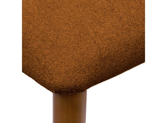 Стул полубарный Lucas 3 терракотовый букле с ножками цвета орех в Кургане