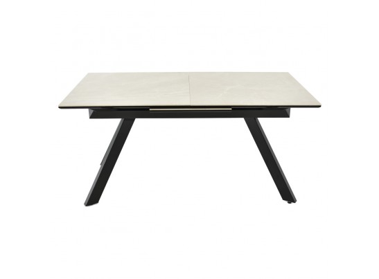 Стол Adam раскладной 140-190x90x75см, керамогранит бежевый, чёрный в Кургане