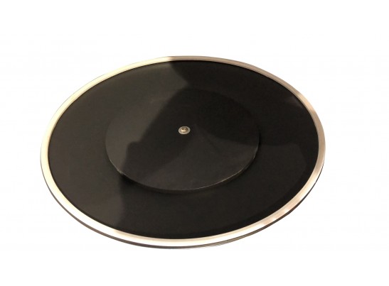 Стол барный Tulip диам. 70х106см, чёрный, орех, в Кургане