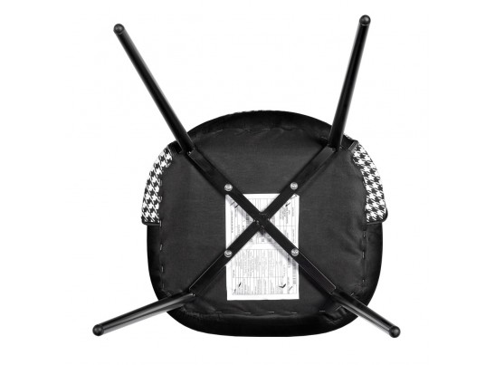 Стул Leo чёрный с жаккардом в Кургане