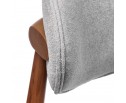 Стул Lucas 3 серый букле с ножками цвета орех в Кургане