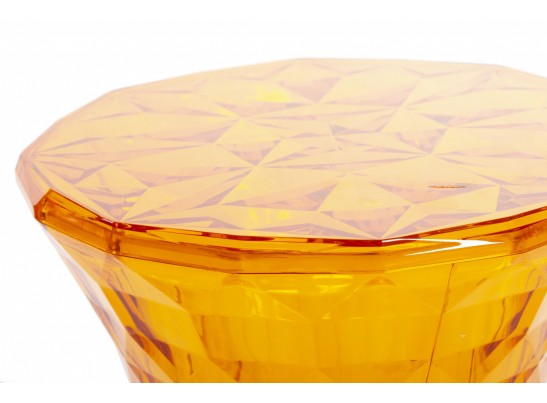 Стул-пуф Stone прозрачный оранжевый в Кургане