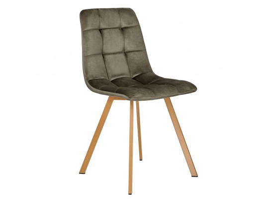 Комплект из 2-х стульев Easy тёмно-коричневый с ножками под дерево в Кургане