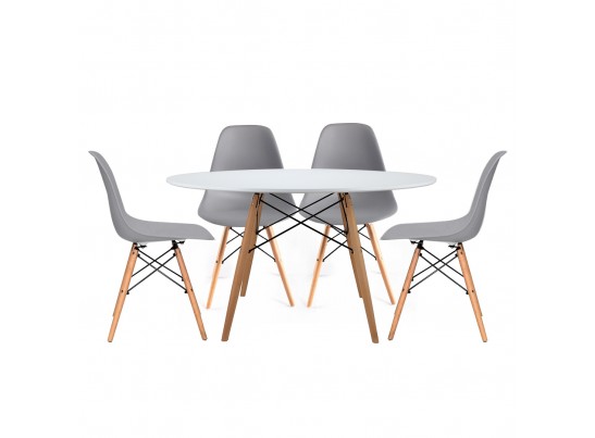 Комплект из 4-х стульев Eames серый в Кургане