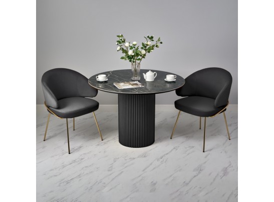 Стол Aura D110, керамогранит Wacom, чёрный в Кургане