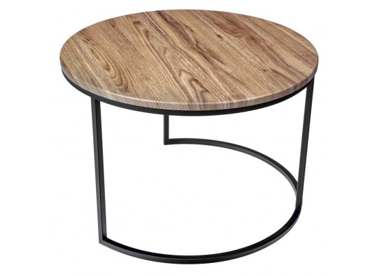 Набор кофейных столиков Tango орех с чёрными ножками, 2шт в Кургане