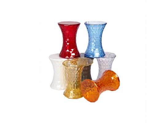 Стул-пуф Stone прозрачный синий в Кургане