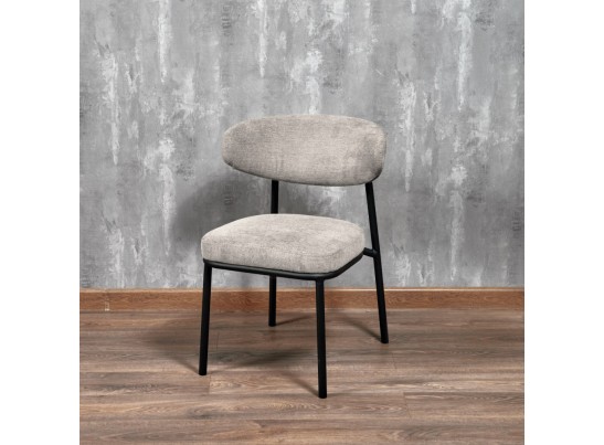 Стул Lucas 2 латте шенилл с чёрными ножками в Кургане