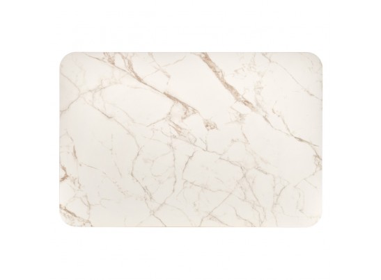 Стол Vito раскладной 120-184x80x75см, керамогранит белый мрамор, белый в Кургане