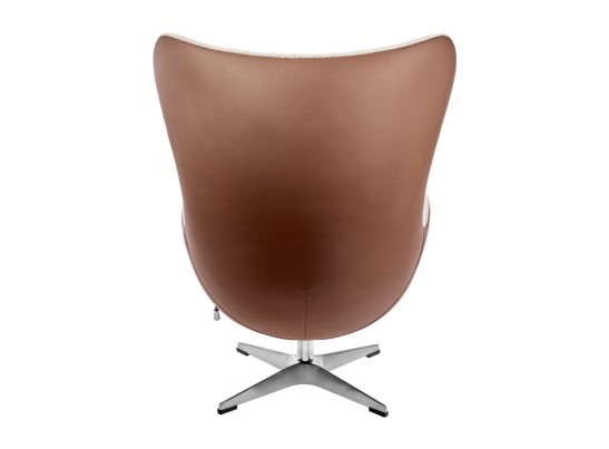 Кресло EGG STYLE CHAIR коричневый, экокожа в Кургане