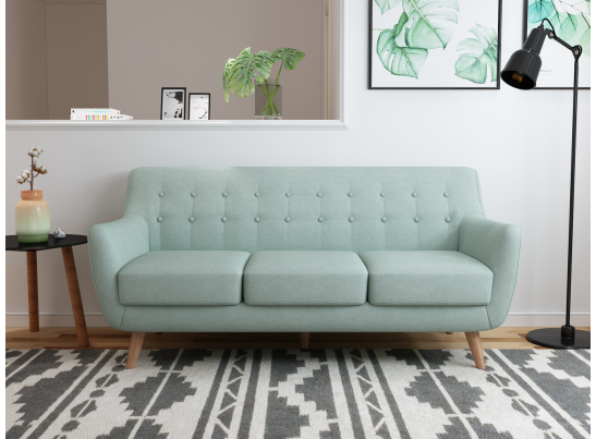 Диван Picasso трехместный бирюзовый в Кургане